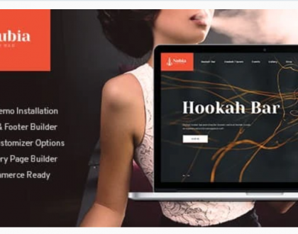 Anubia | Smoking and Hookah Bar eCommerce Website Design Theme