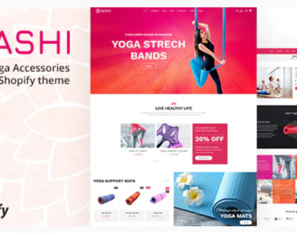Ashi | Yoga Pilates, Fitness Shopify Theme | Health and Beauty eCommerce Design | Health and Beauty Drop shipping Website