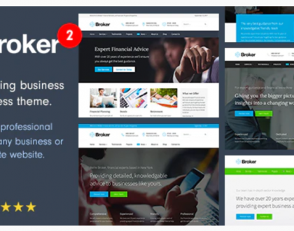 Broker - Business and Finance Website Design Theme