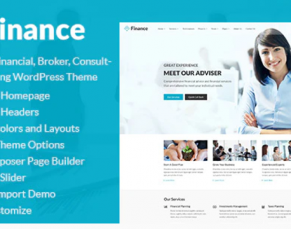 Finance - Business & Financial, Broker, Consulting, Accounting Website Design Theme