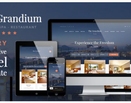 Grandium - Luxury Hotel Website Design Theme