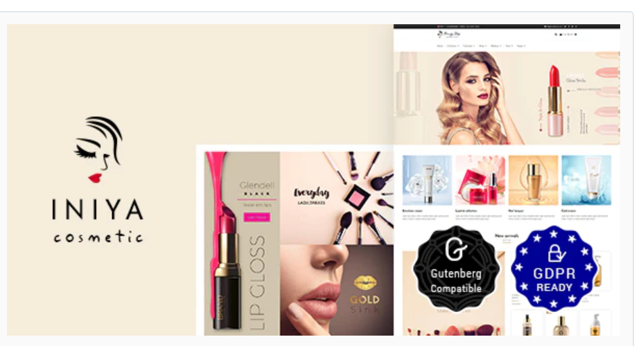 Iniya - Beauty Store, Cosmetic Shop | Health and Beauty eCommerce Design | Health and Beauty Drop shipping Website