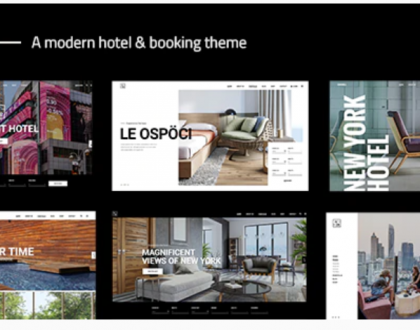 Iver - Modern Hotel Website Design Theme