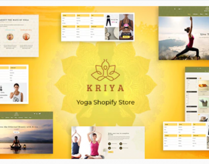 Kriya - Pilates, Yoga Shopify Theme | Health and Beauty eCommerce Website Design | Health and Beauty Drop shipping Website