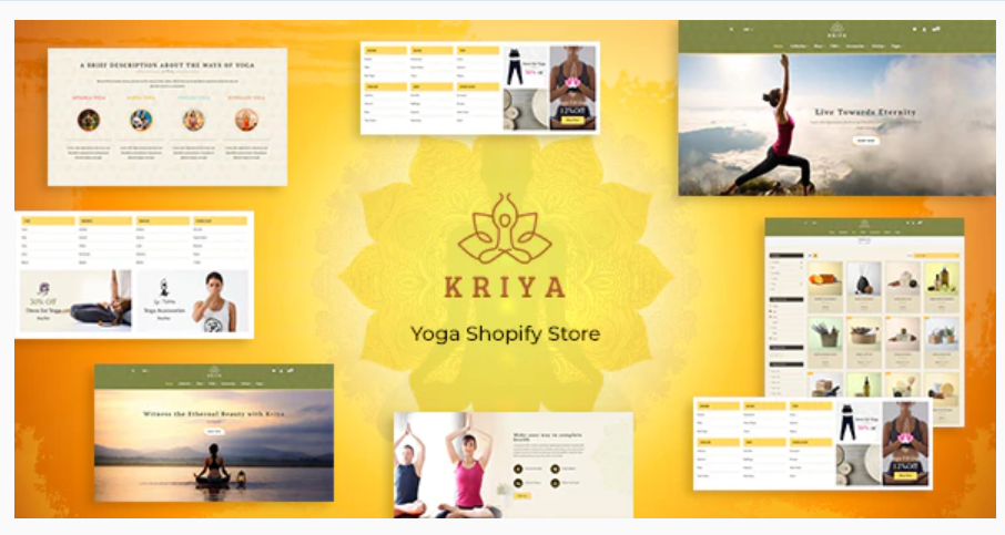 Kriya - Pilates, Yoga Shopify Theme | Health and Beauty eCommerce Website Design | Health and Beauty Drop shipping Website