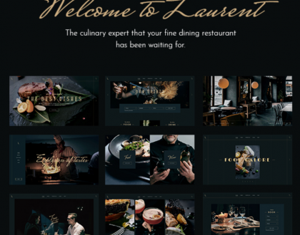 Laurent - Elegant Restaurant Website Design Theme