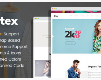 Qtex - Manufacturing and Clothing Company eCommerce Website Design theme