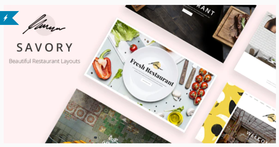 Savory - Restaurant Website Design Template