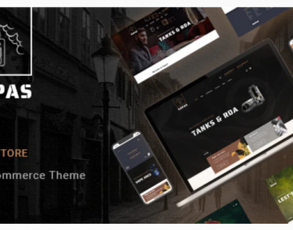 Vapas – Smoke Vape Store eCommerce Website Design Theme