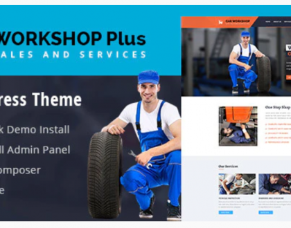 WorkshopPlus - WorkShop Car Autos Services Website Design Tempalte