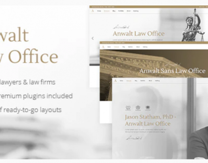 Anwalt - Law Firm and Lawyer Website Design Theme