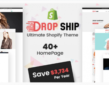 Dropshipping - Fashion Shopify Theme Multipurpose Responsive Website Design Template