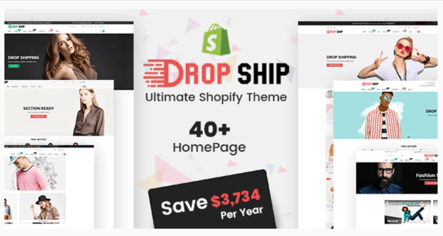 Dropshipping - Fashion Shopify Theme Multipurpose Responsive Website Design Template