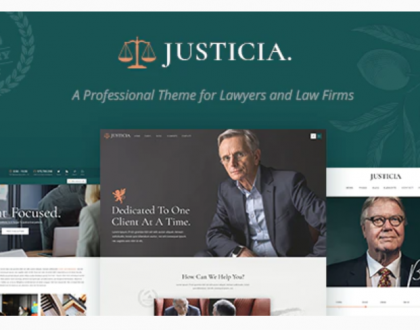Justicia - Lawyer and Law Firm Website Design Theme