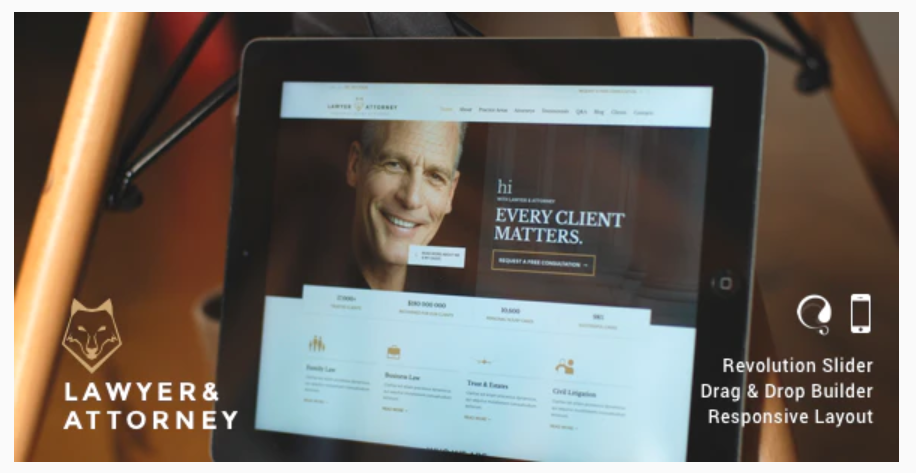 Lawyer & Attorney - Law Firm Website Design