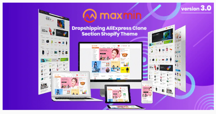 MAXMIN - AliExpress  Dropshipping Shopify Website Design Theme