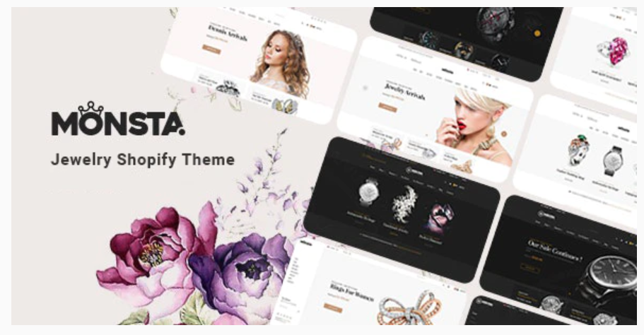 Monsta - Jewelry eCommerce Website Design Theme