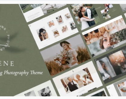 Solene - Wedding Photography Website Design Theme