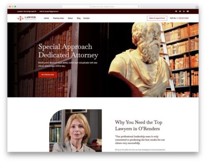 Lawyerlegal - Lawyer and Law Firm Website Design Theme