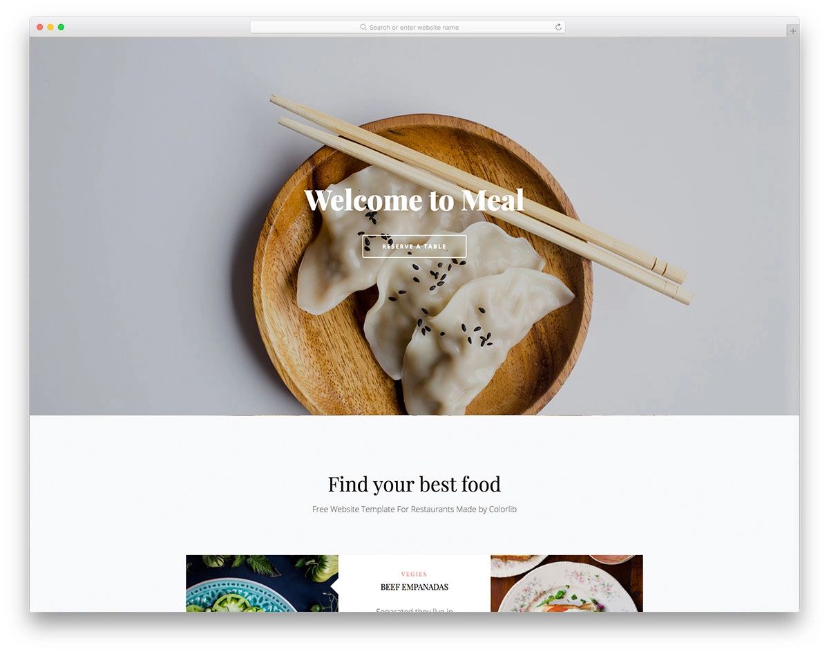 Meal— Restaurant Website Design Template