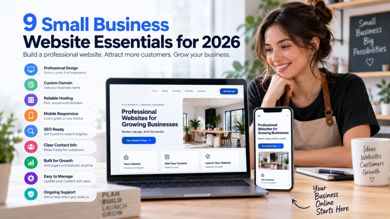 9 Small Business Website Essentials for 2026: What Your Business Site Really Needs